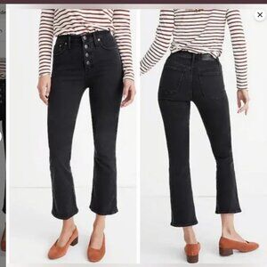 Madewell Cali Demi Boot Jeans, Black | Sz 24